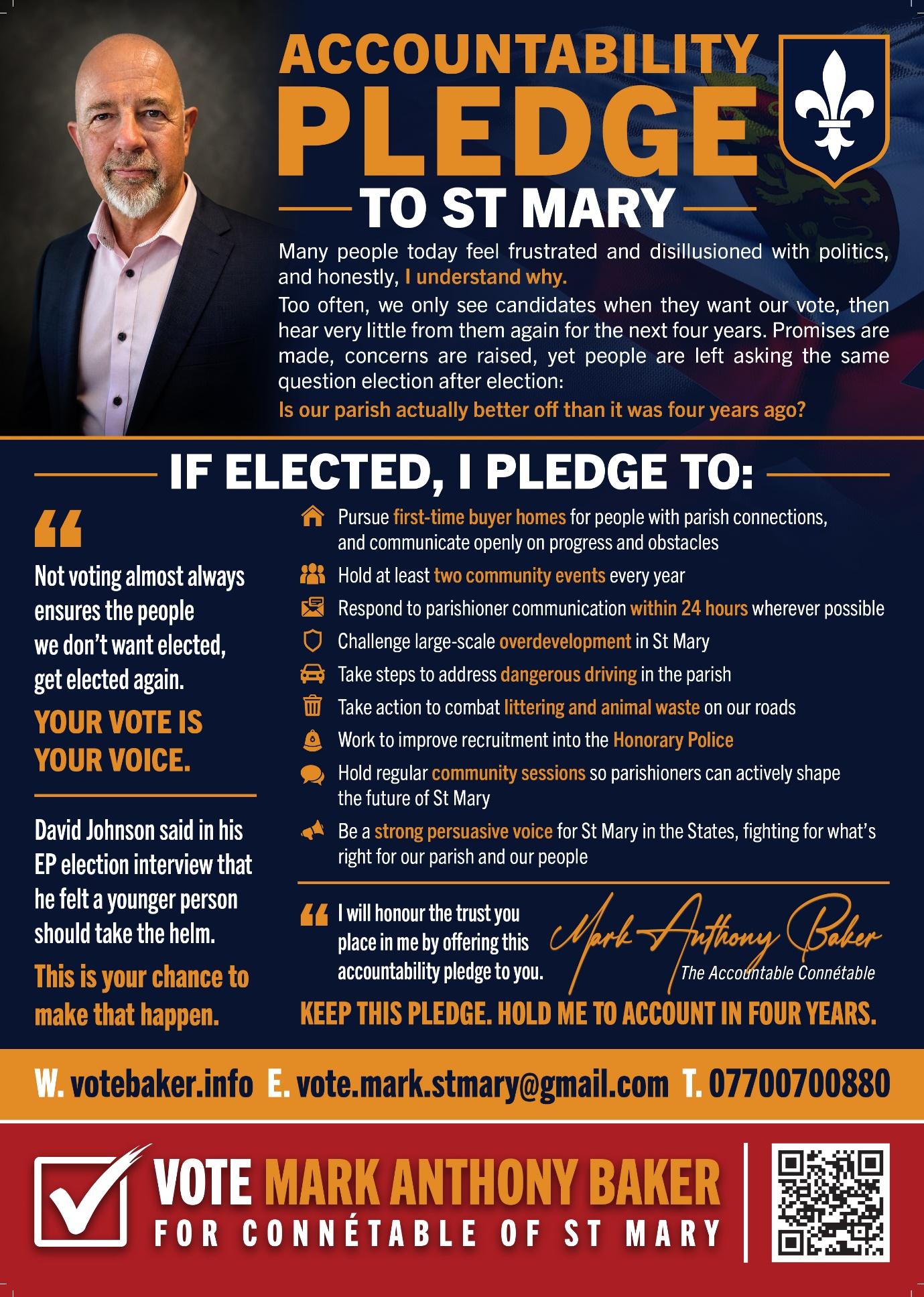 Accountability pledge poster