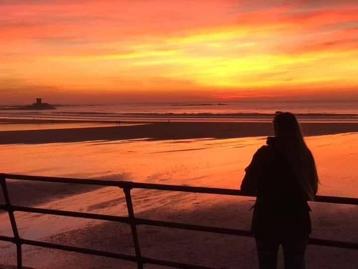 St Mary sunset railing scene